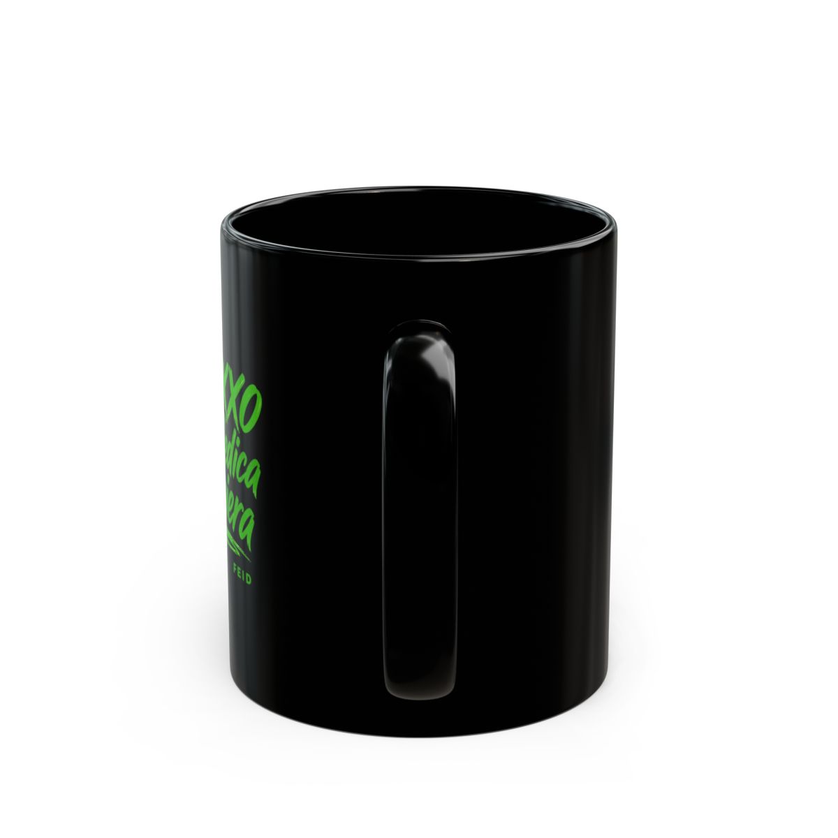 Feid "El Ferxxo no se le dedica a cualquiera" Black Mug - alternate angle 4, merchandise