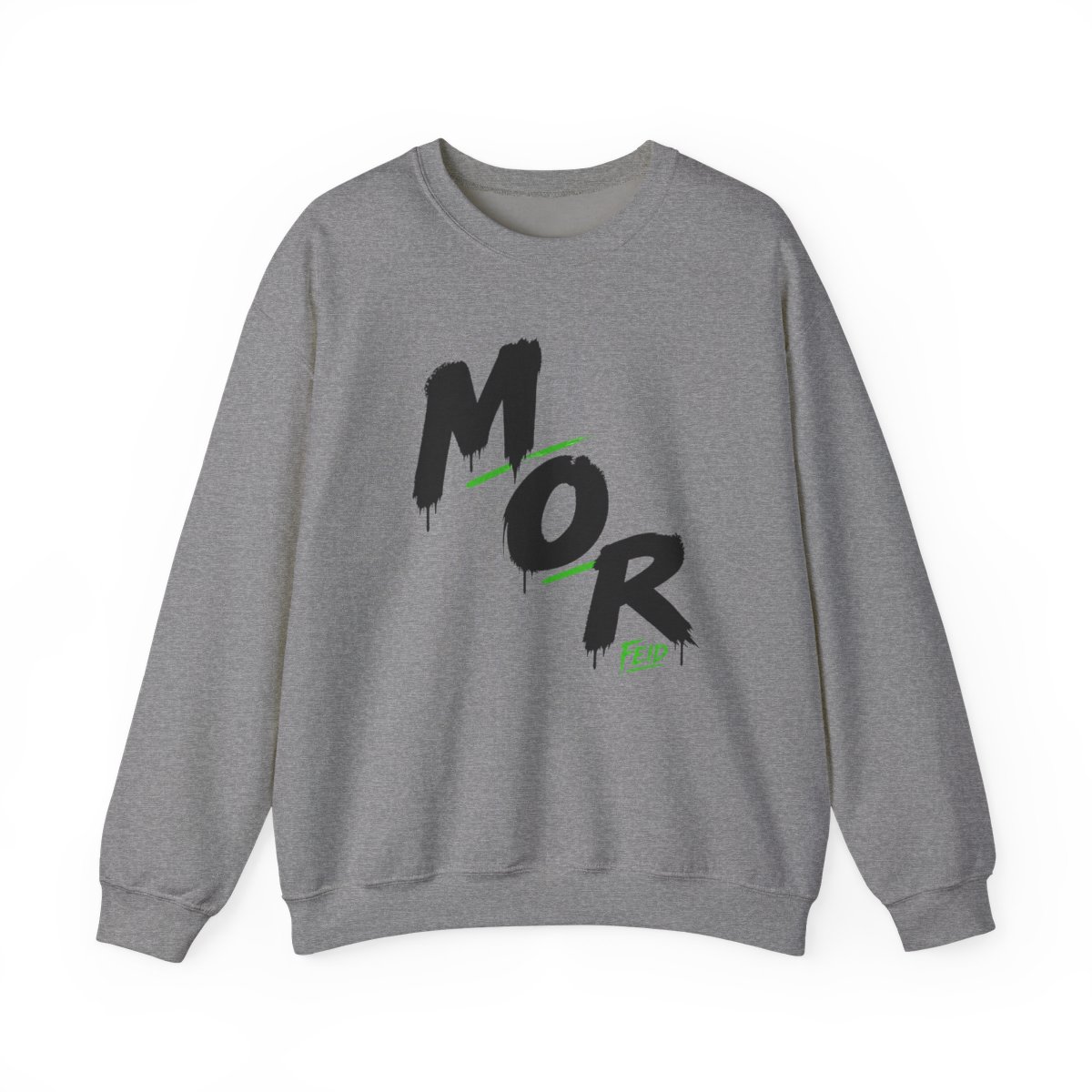 Feid " in smaller font beneath the last letter " Crewneck - alternate angle 2, merchandise