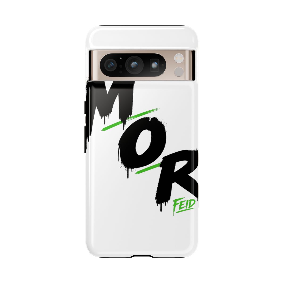 Feid " in smaller font beneath the last letter " Phone Case