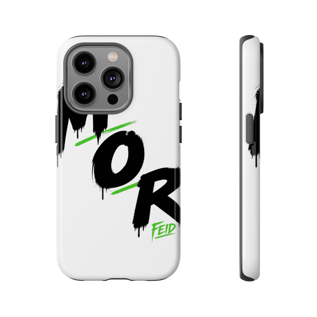 Feid " in smaller font beneath the last letter " Phone Case - alternate angle 5, merchandise