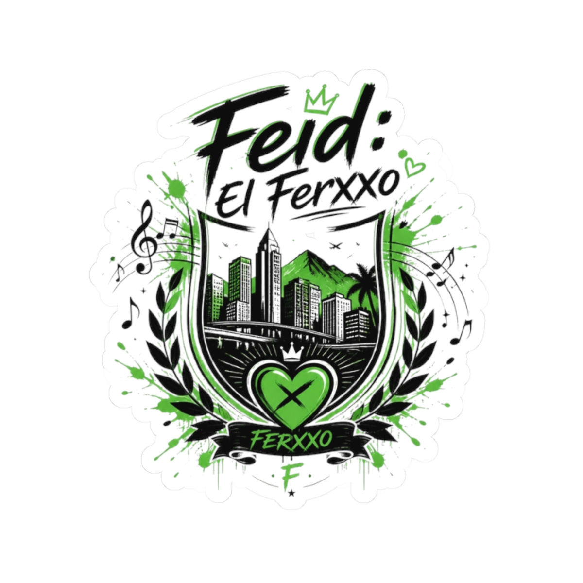 Feid "Ferxxo." Sticker - alternate angle 2, merchandise