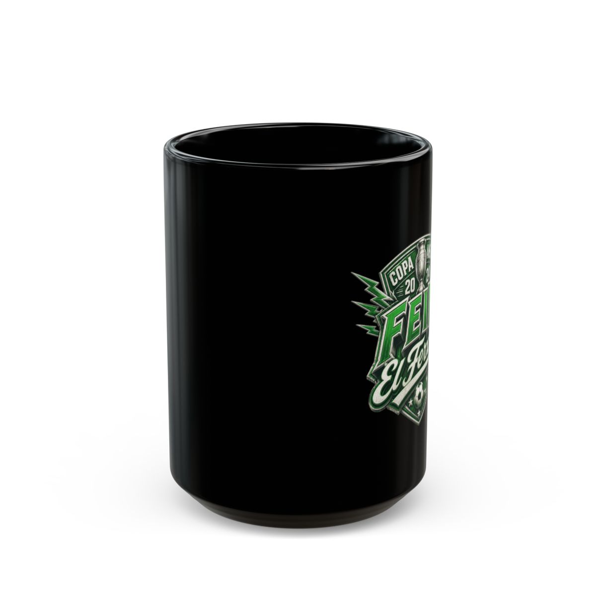 Feid "Copa América 2024" Black Mug - alternate angle 2, merchandise