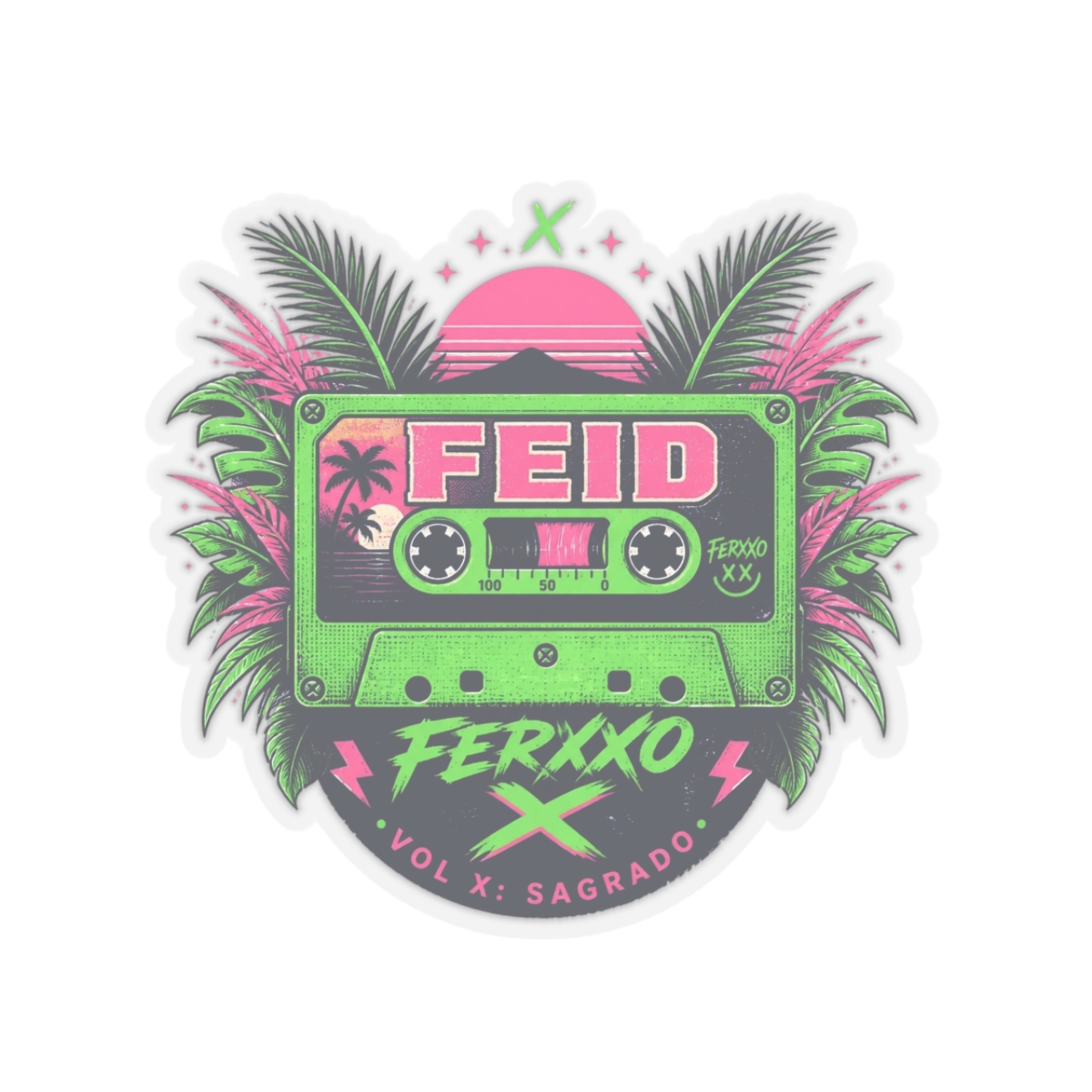 Feid "FERXXO VOL X: Sagrado." Sticker