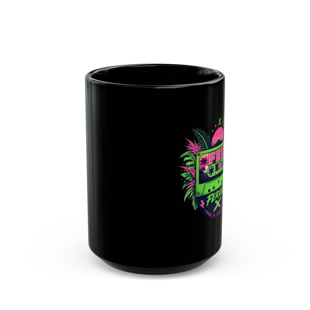 Feid "FERXXO VOL X: Sagrado." Black Mug - alternate angle 2, merchandise