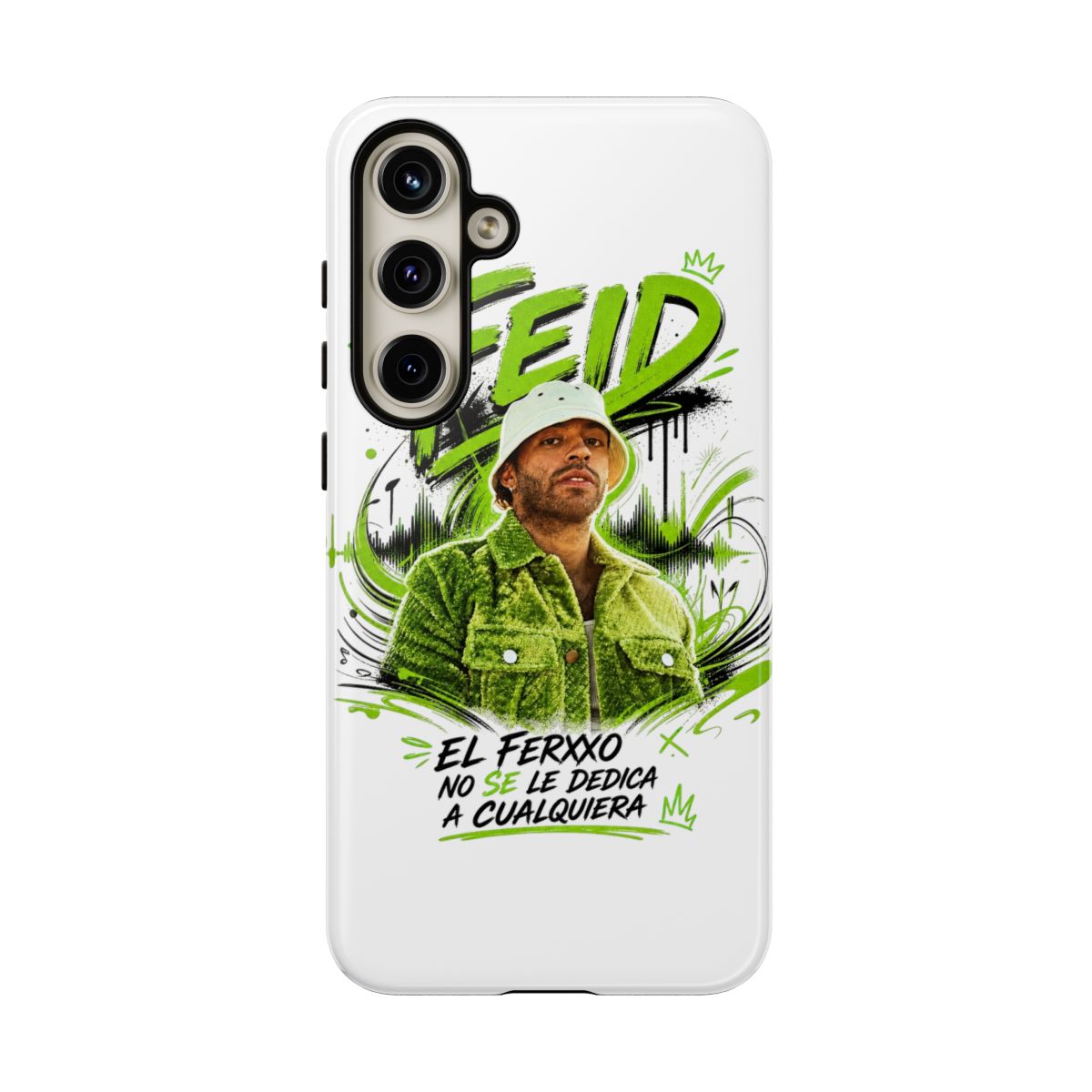 Feid Movement Face Must Remain Phone Case - alternate angle 3, merchandise