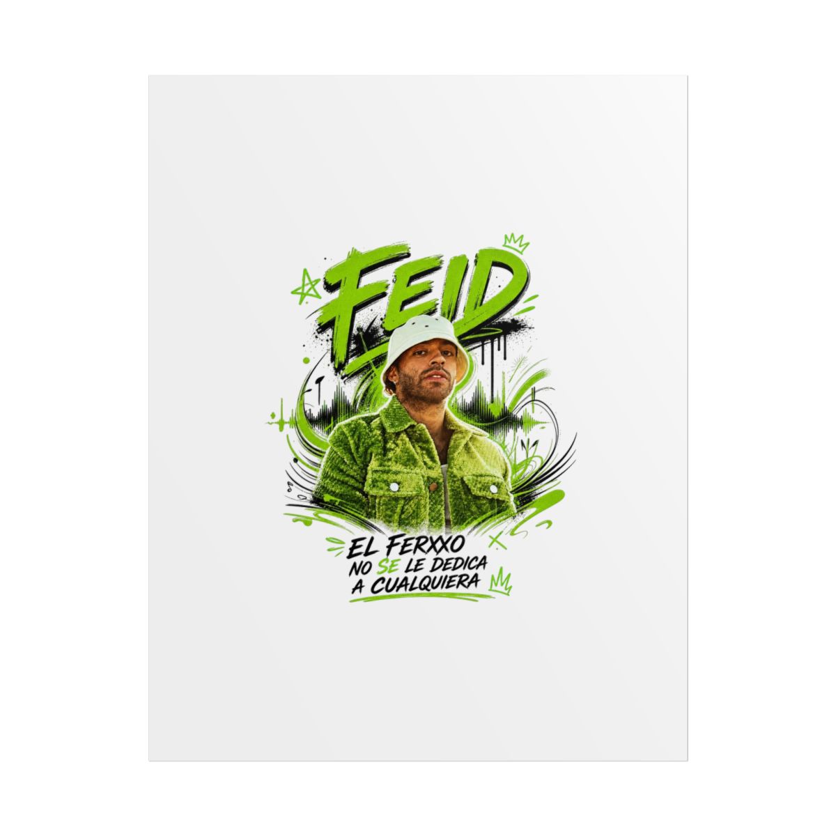 Feid Movement Face Must Remain Poster - alternate angle 1, merchandise