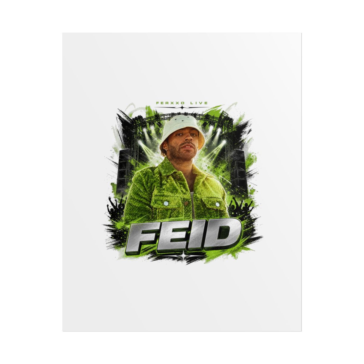 Feid " in bold sans-serif at the bottom. " Poster - Official Posters & Wall Art merchandise