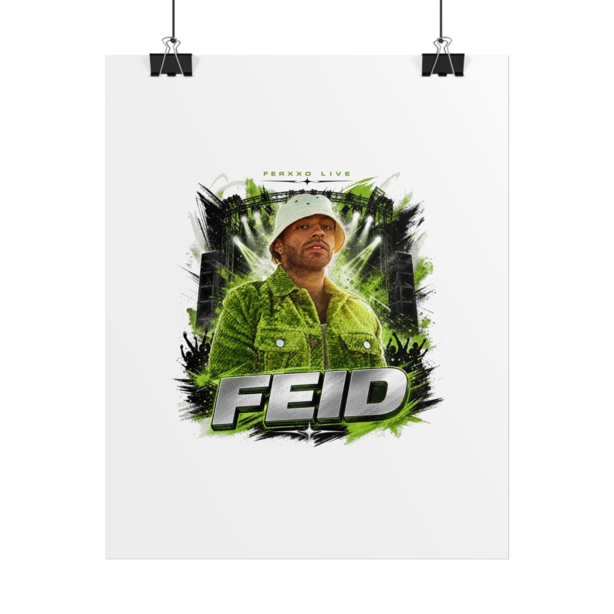Feid " in bold sans-serif at the bottom. " Poster