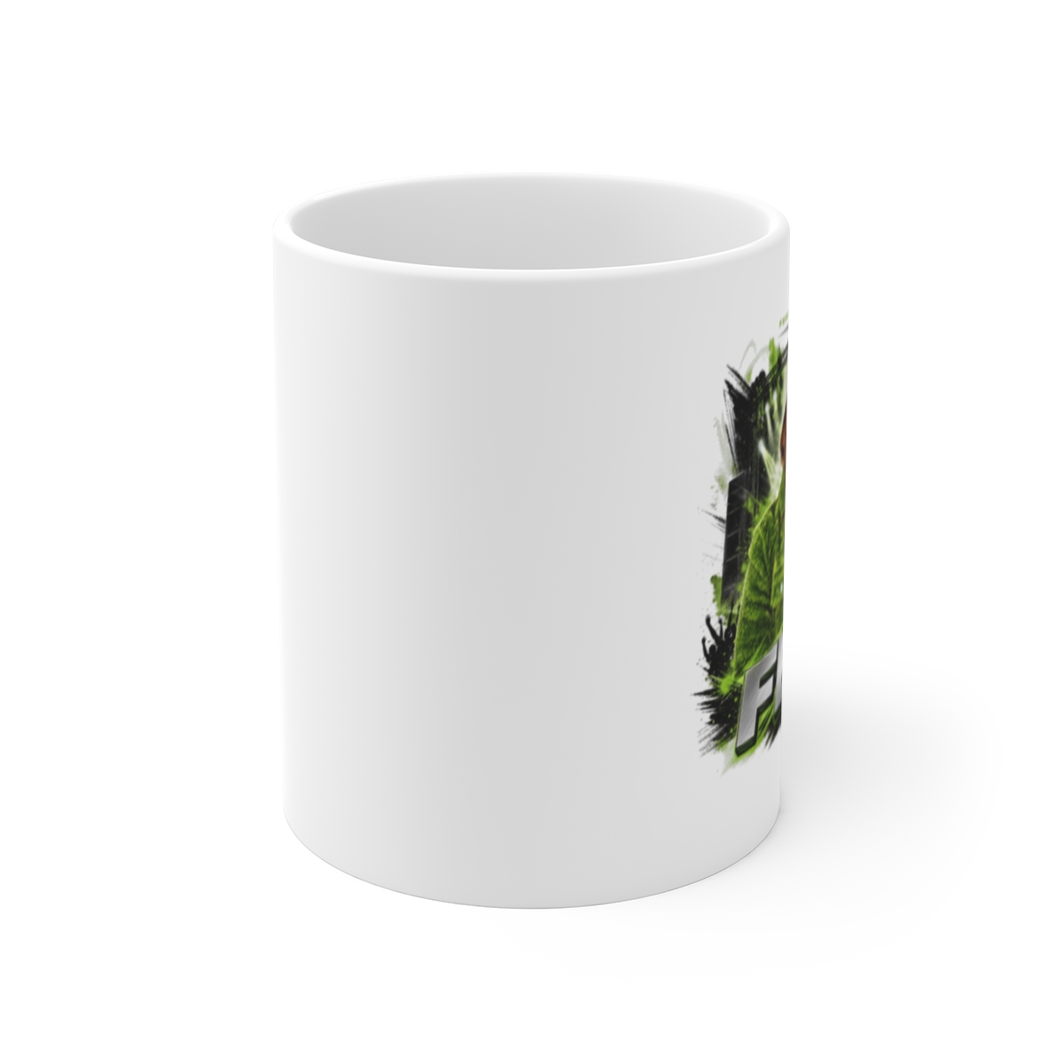 Feid " in bold sans-serif at the bottom. " White Mug - alternate angle 1, merchandise