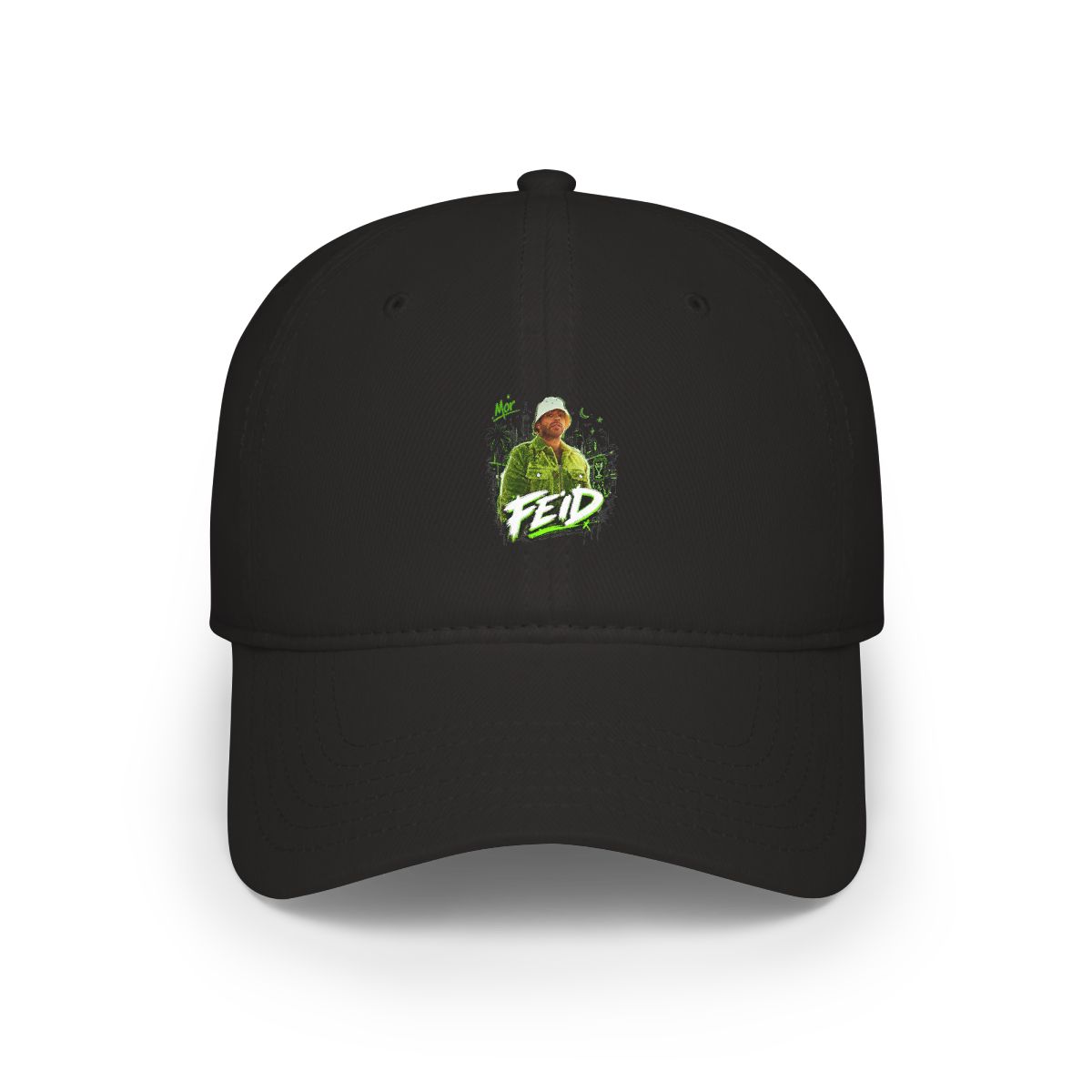 Feid " in bold handwritten font across the bottom. " Hat - alternate angle 2, merchandise