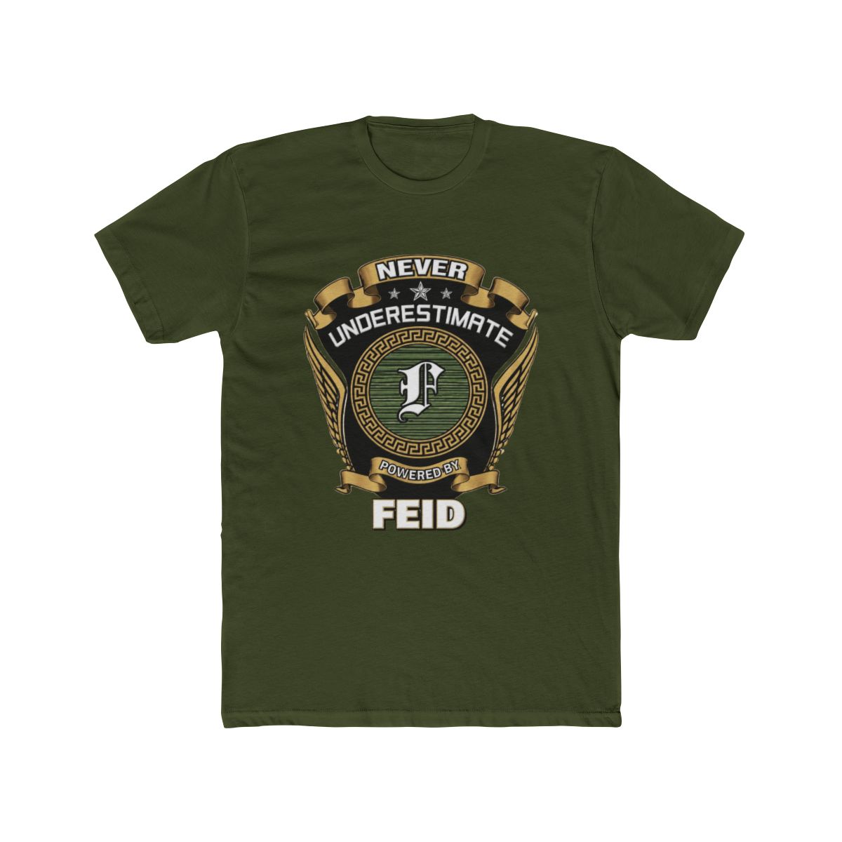 Never underestimate power of a FEID T Shirt - alternate angle 4, merchandise