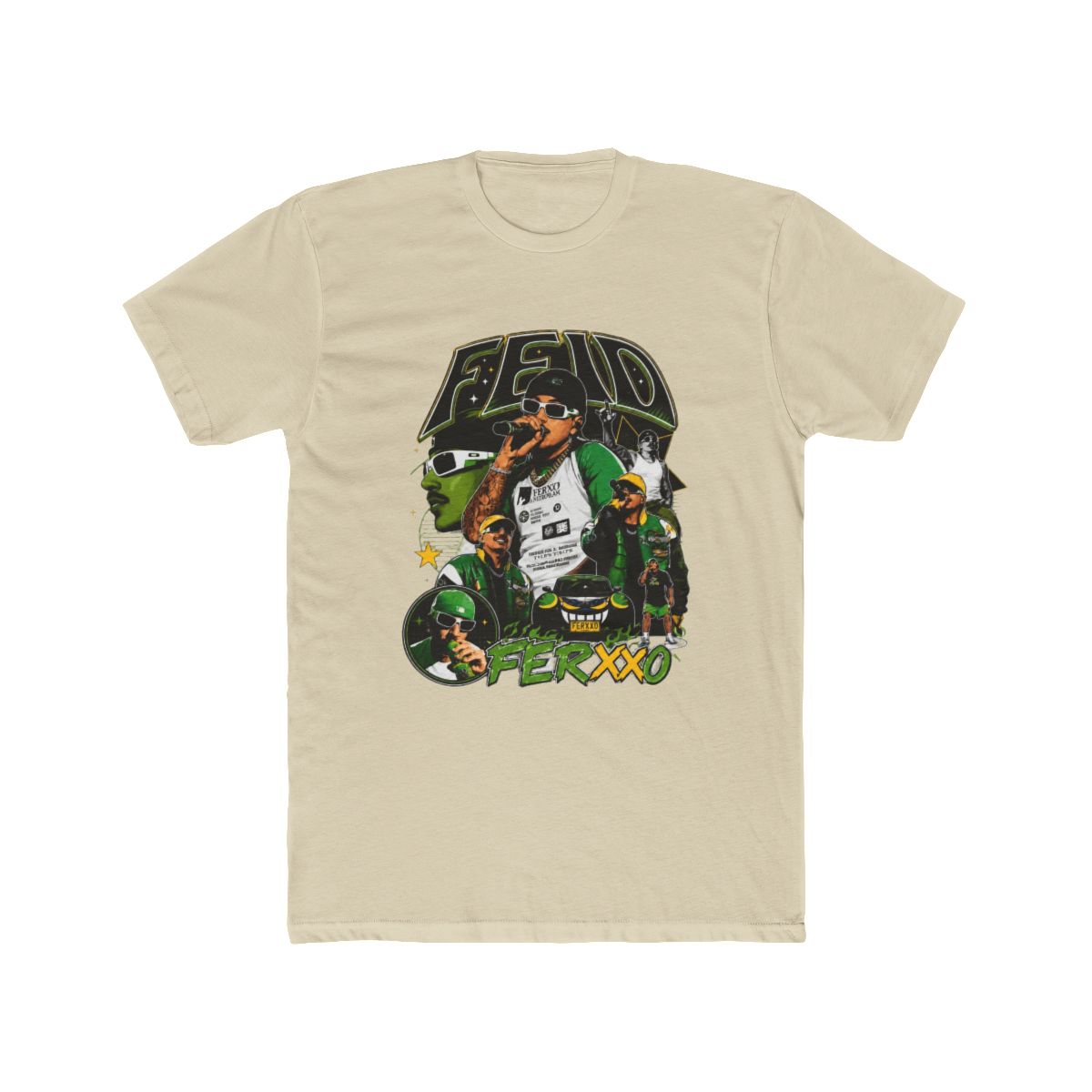 Feid Ferxxo Retro 90s Bootleg T Shirt - alternate angle 4, merchandise
