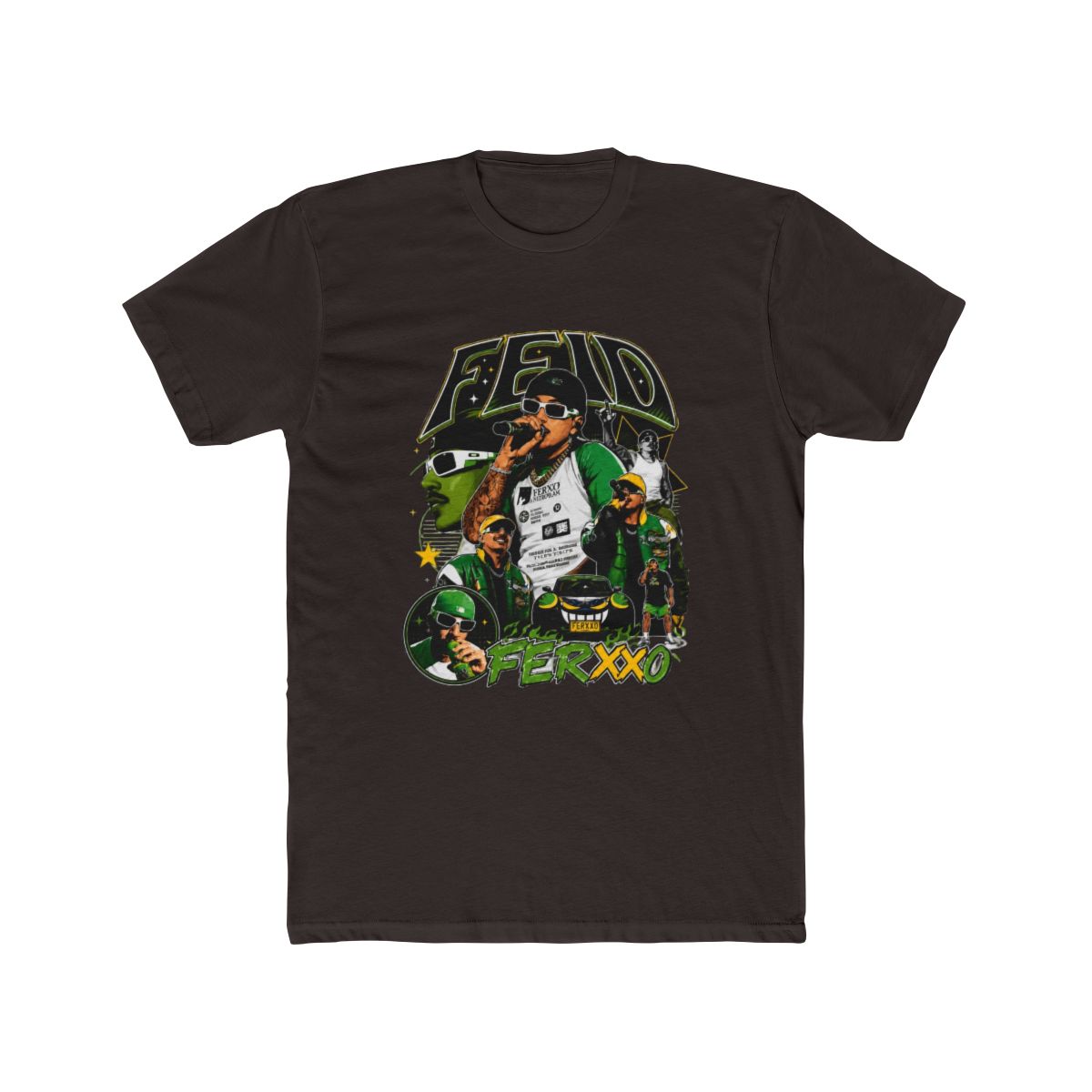 Feid Ferxxo Retro 90s Bootleg T Shirt - alternate angle 3, merchandise